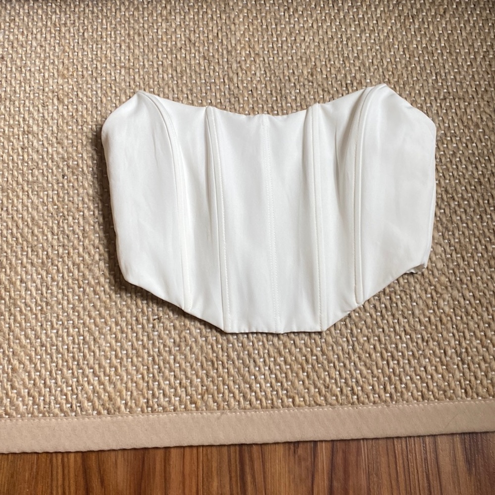 White Fox tube top corset